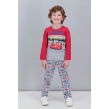 Cars Lisanslı Kırmızı Erkek Çocuk Pijama Takımı