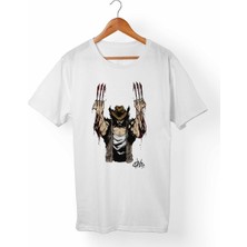 Muggkuppa Wolverine Logan Çocuk Beyaz T-Shirt