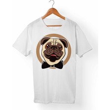 Muggkuppa Pug Dog Çocuk Beyaz T-Shirt