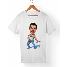 Muggkuppa Queen-Freddie Mercury Çocuk Beyaz T-Shirt