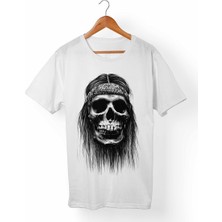 Muggkuppa Kuru Kafa-Skull Çocuk Beyaz T-Shirt