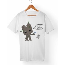 Muggkuppa I'm Groot Çocuk Beyaz T-Shirt