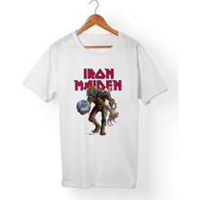 Muggkuppa Iron Maiden Çocuk Beyaz T-Shirt