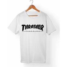 Muggkuppa Thrasher Çocuk Beyaz T-Shirt