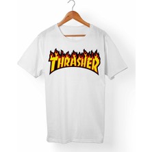 Muggkuppa Thrasher Çocuk Beyaz T-Shirt