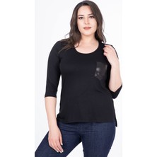 Myline 34 Kollu Pul Detaylı T-Shirt 23412-m