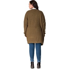 Hanezza Kadın Yırtık Detaylı Örme Triko Hırka T13356