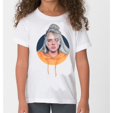 TakeTshirt Billie Eilish Çocuk T-shirt Beyaz Unisex Tknn