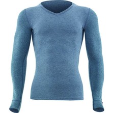 Blackspade Erkek Uzun Kol  Termal 2. Seviye T-Shirt  İçlik 1257 Gri Melanj