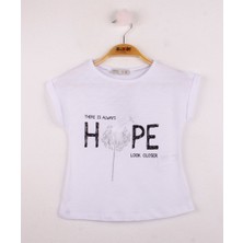 Toontoy Kız Çocuk Hope Baskılı T-shirt