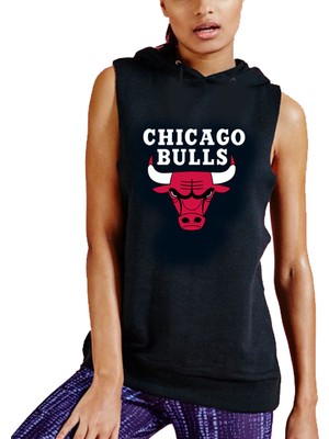 Art T-Shirt Chicago Bulls Unisex Sleeveless Hoodies