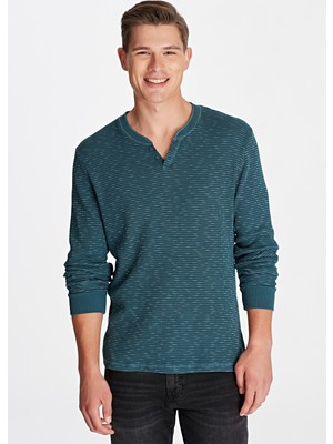 Mavi Erkek Yakası Düğmeli Mavi Tişört 062475-29843