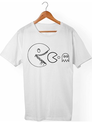 Muggkuppa Pac- Man Çocuk Beyaz T-Shirt