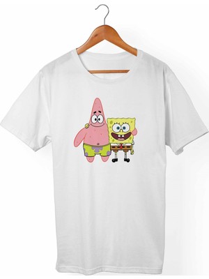 Muggkuppa Süngerbob Çocuk Beyaz T-Shirt