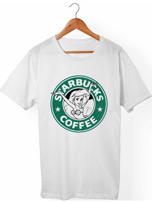 Muggkuppa Star Bucks Çocuk Beyaz T-Shirt
