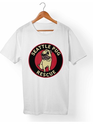 Muggkuppa Pug Dog Çocuk Beyaz T-Shirt