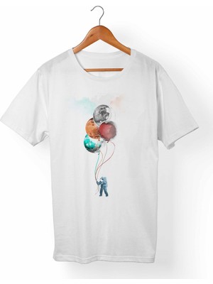 Muggkuppa Spacemans Çocuk Beyaz T-Shirt