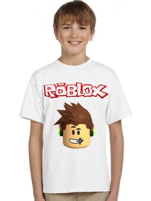 TakeTshirt Roblox Çocuk T-shirt Beyaz Unisex