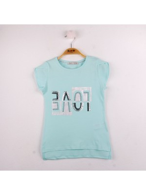 Toontoy Kız Çocuk Love Baskılı T-shirt