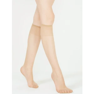 Kadın Fit 15 Parlak Pantolon Dizaltı Çorap