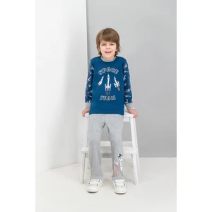 Astronot Space Team Lacivert Erkek Çocuk Pijama Takımı