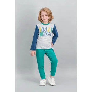 U.S. Polo Assn. Lisanslı Karmelanj Erkek Çocuk Pijama Takımı
