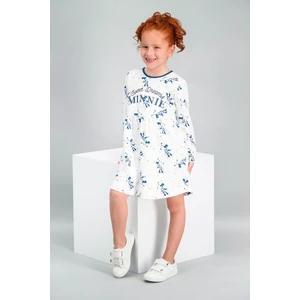 Minnie Mouse Lisanslı Krem Kız Çocuk Gecelik