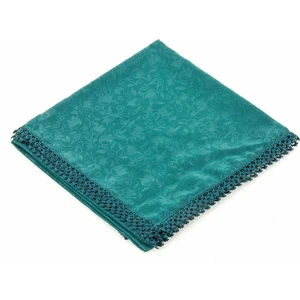 Fistolu Desenli Kare Eşarp Mint