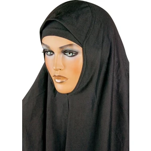 Boneli Hazır Eşarp Takımı Siyah