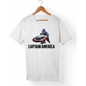 Captain America Çocuk Beyaz T-Shirt