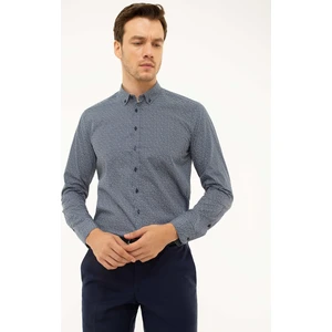 Lacivert Slim Fit Gömlek