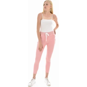 Kadın Pudra Beli Bağcıklı Pantolon Pnt32062