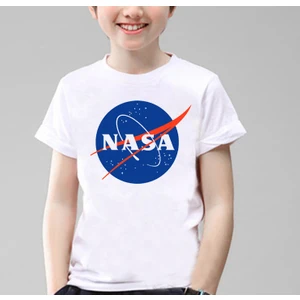 Nasa Çocuk T-shirt Beyaz Unisex