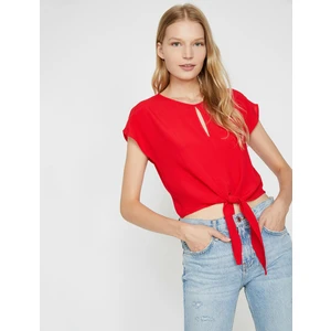 Kadın Beli Baglamali Bluz