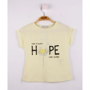 Kız Çocuk Hope Baskılı T-shirt