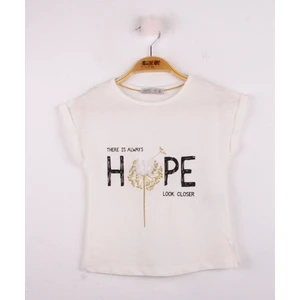 Kız Çocuk Hope Baskılı T-shirt