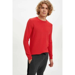 Basic Slim Fit Bisiklet Yaka Basic Triko Kazak L1434AZ19WN