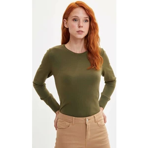 Basic Bisiklet Yaka Relax Fit Ekstra Yumuşak Kaşmir Dokulu Triko Kazak F7091AZ19AU
