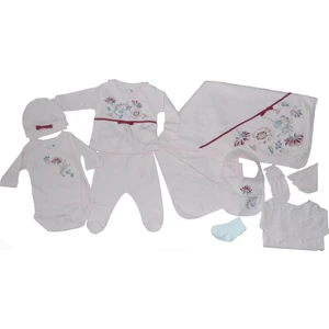 ZK4042 Happy Love Ekru Kız Bebek 10 Lu Hastane Çıkışı