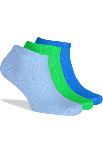 Brogetti 3'lü Sneakers Kısa Renkli Unisex Çorap Brogetti