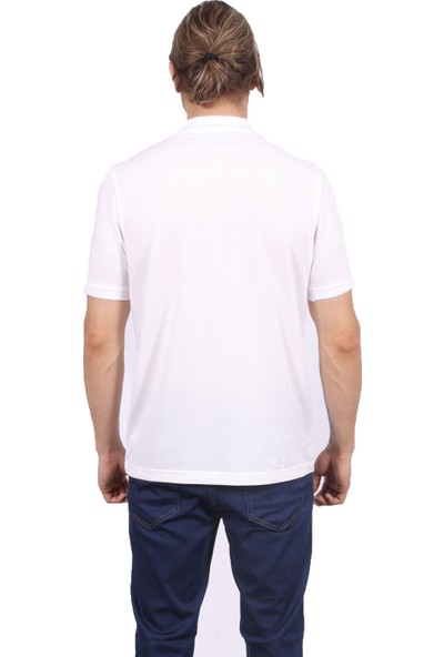 Diandor Polo Yaka Erkek Tshirt Beyaz 171956
