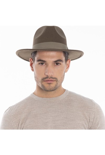 Cosmo Panama Fötr Erkek Şapka Haki