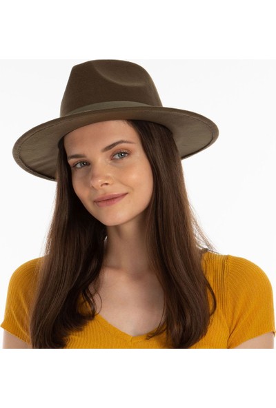 Cosmo Panama Fötr Kadın Şapka [haki]