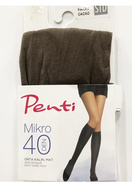 Micro 40 (Mus) Düz Pantolon Dizaltı Çorap