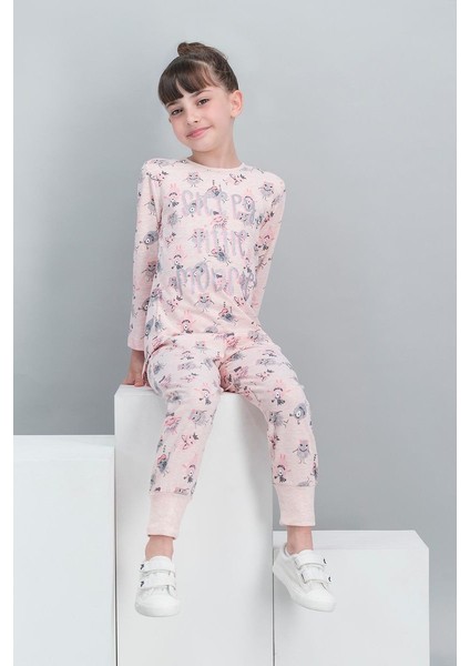 Pembemelanj Kız Çocuk Pijama Takımı