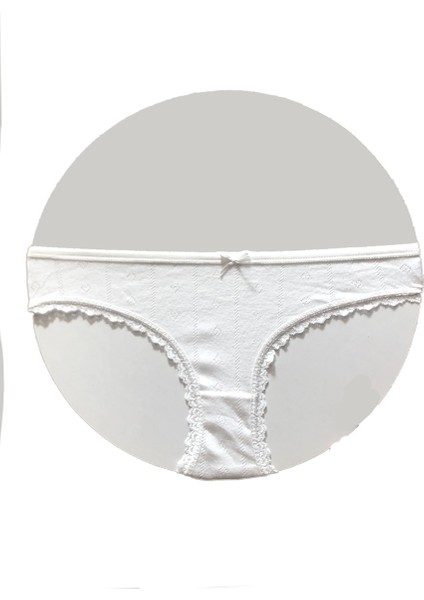 Dantelli Kadın Düşük Bel Bikini Külot 273-272