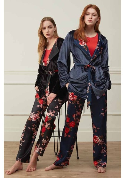 3509 Sabahlıklı Pijama Takımı