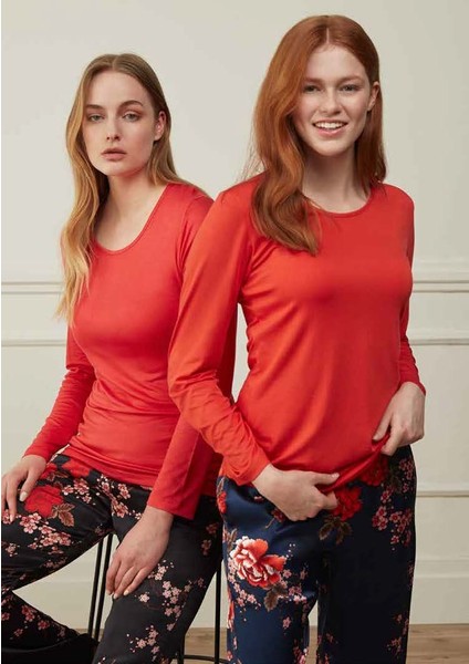 3509 Sabahlıklı Pijama Takımı