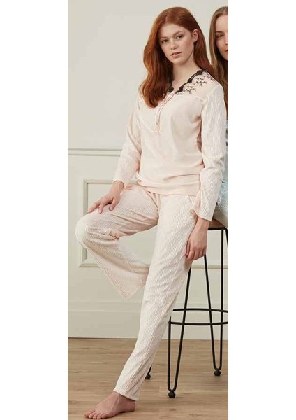 3548 Kadın Uzun Kollu Pijama Takımı