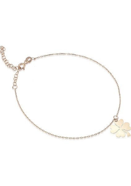 925 Ayar ALK3024 Gümüş Yoncalı Hal Hal